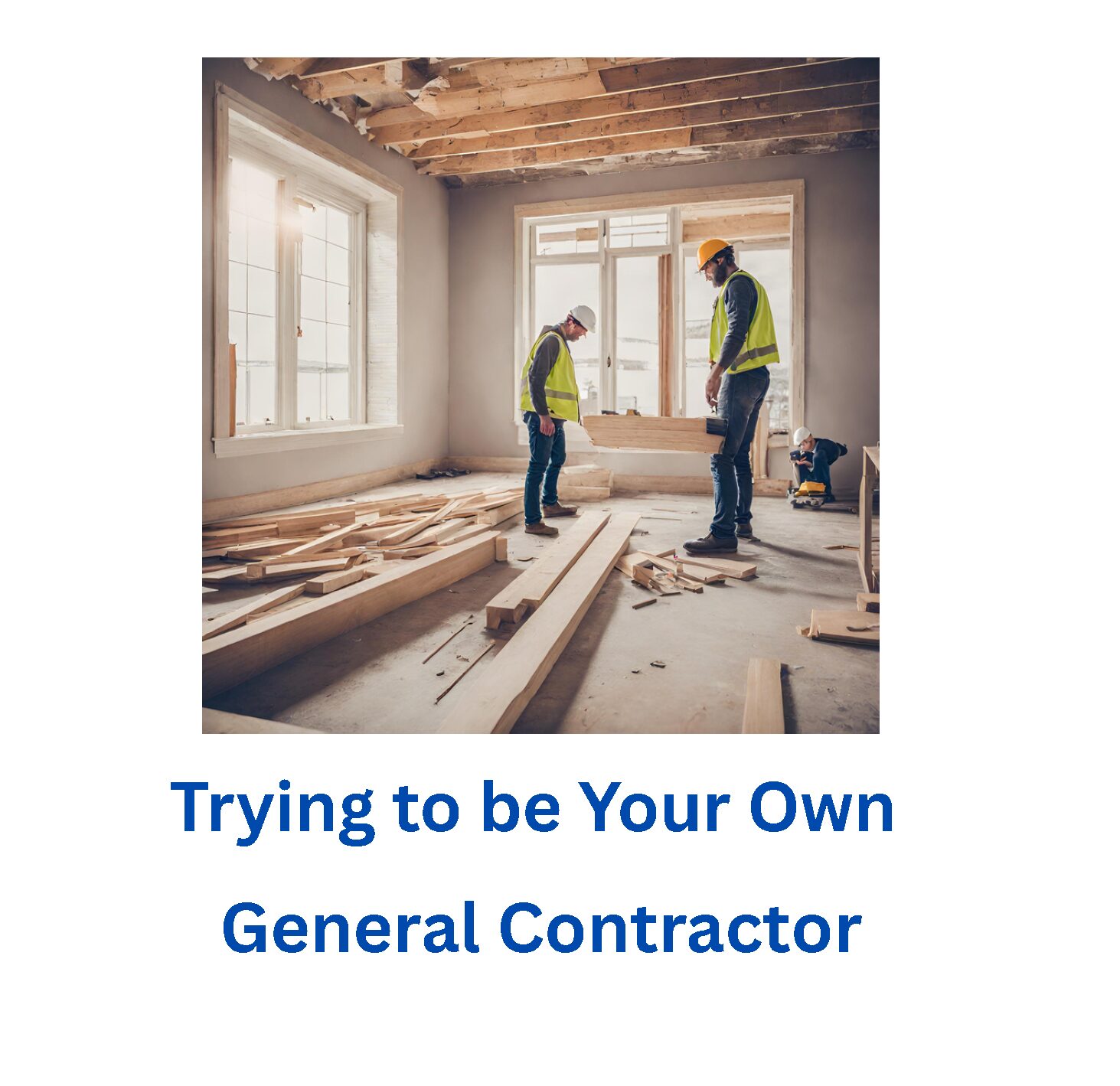 trying to be your own general contractor